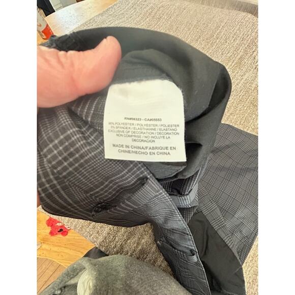 NIke Golf Dri-Fit Gray Plaid Flat Front Button Mens Stretch Shorts Size 40 - Picture 6 of 10